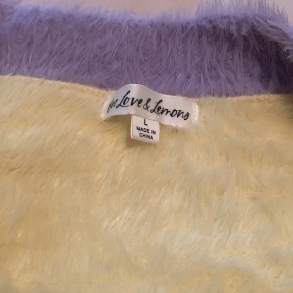 For Love and Lemons Fuzzy Cropped Cardigan Used - Picture 6 of 10